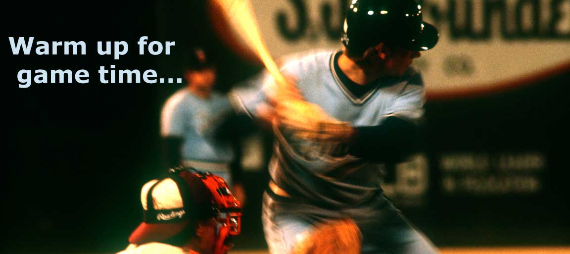baseball player starts to swing bat